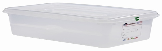1-1 GN Food Storage Container + Lid 100mm Deep