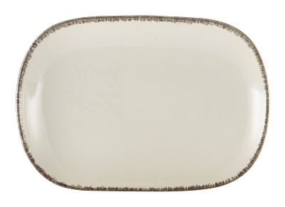 Rectangular Plate SERENO GREY Rustic Stoneware