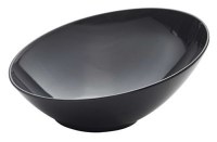30cm Black Slanted Melamine Buffet Bowl