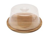 330mm Round Wood Serving Board with cover